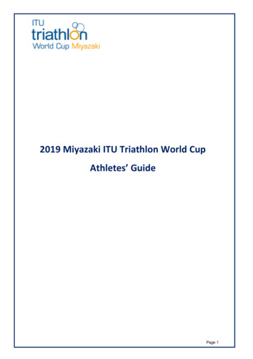 2019 Miyazaki ITU Triathlon World Cup Athletes’ Guide
