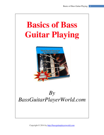 Basics Of Bass - Bass Guitar Player World