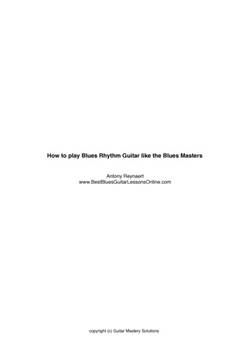 How To Play Blues Rhythm Guitar Like The Blues Masters