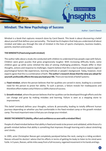 Mindset: The New Psychology Of Success - Edelweiss MF