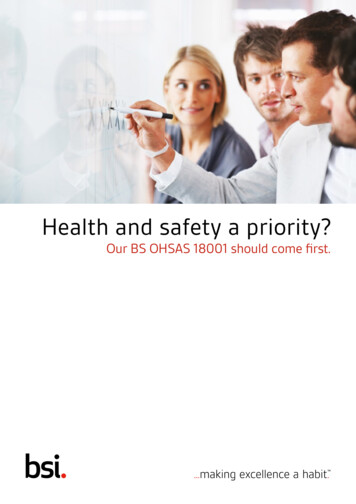 Health And Safety A Priority? - BSI Group