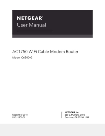 AC1750 WiFi Cable Modem Router
