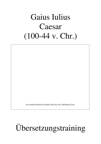 Gaius Iulius Caesar (100-44 V. Chr.)