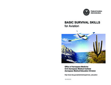 Basic Survival Skills For Aviation - FAA