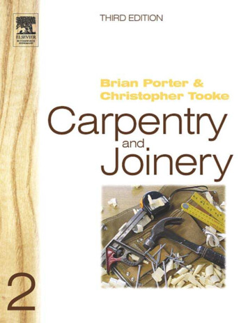 Carpentry And Joinery - Wood Tools