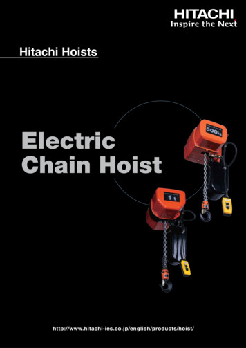 Electric Chain Hoist - Cabsart.be