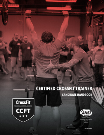 Certified Crossfit Trainer - CrossFit Certifications