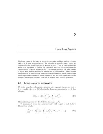 Linear Least Squares - Stanford University
