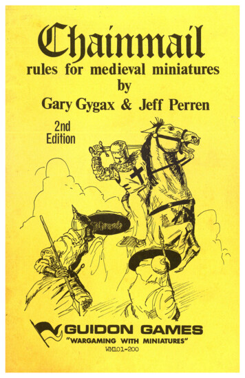 Rules For Medieval Miniatures By Gary Gygax Jeff Perren