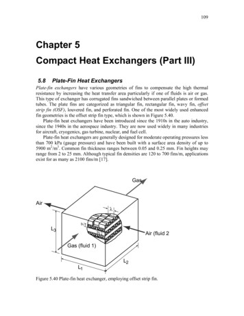 Chapter 5 Compact Heat Exchangers (Part III)