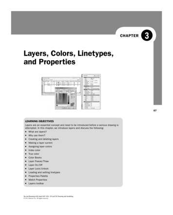 Layers, Colors, Linetypes, And Properties