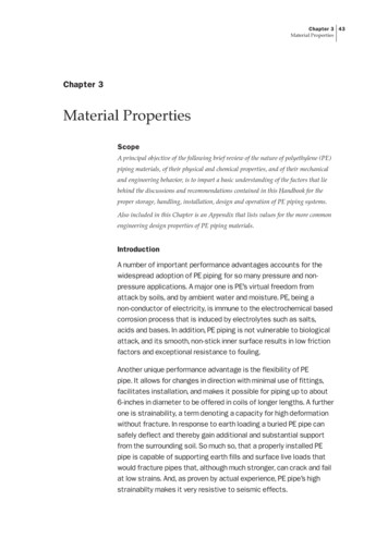 Chapter 3 - Material Properties - Plastics Pipe Institute
