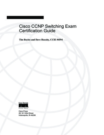 Cisco CCNP Switching Exam Certiﬁcation Guide