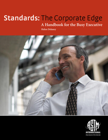 Standards: The Corporate Edge - ASTM International