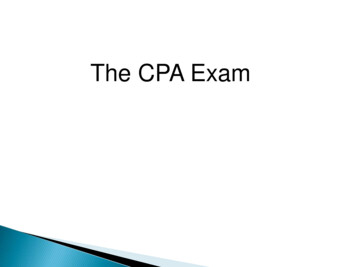 The CPA Exam - California State University, Northridge