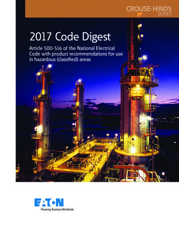 2017 Code Digest - CROUSE-HINDS