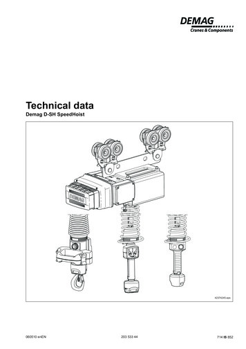 Technical Data - Demag