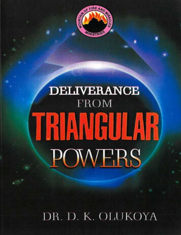 Deliverance From Triangular Powers - WebSelf