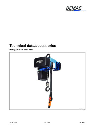 Technical Data/accessories - Sutch