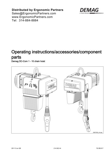 Operating Instructions/accessories/component Parts