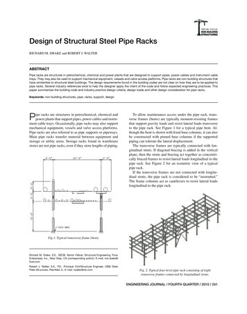Design Of Structural Steel Pipe Racks