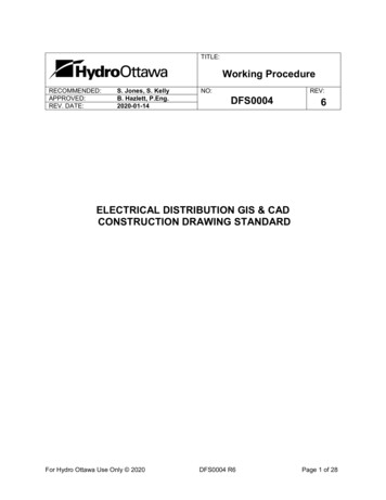 Electrical Distribution Gis & Cad Construction Drawing .