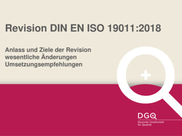 Revision DIN EN ISO 19011:2018 - UWS