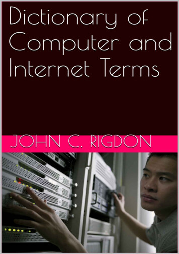 Dictionary Of Computer And Internet Terms (Words R Us .