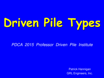 Driven Pile Types