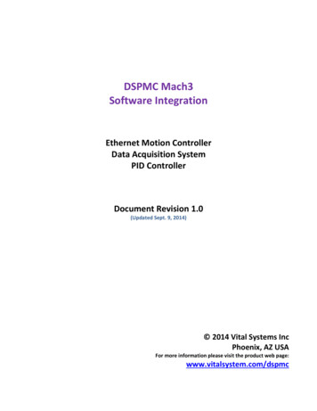 DSPMC Mach3 Software Integration - Vital System