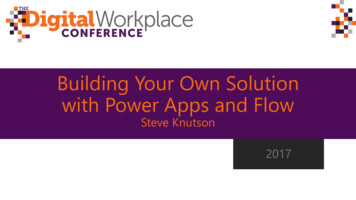 Building Your Own Solution With Power Apps And Flow