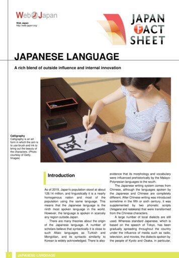 JAPANESE LANGUAGE - Japanese Culture - Web Japan
