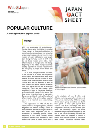 POPULAR CULTURE - Japanese Culture - Web Japan