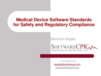 Medical Device Software Standards For Safety And .