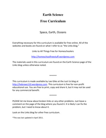 Earth Science Free Curriculum - WordPress 