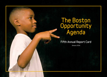 The Boston Opportunity Agenda - ERIC