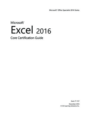 Microsoft Excel 2016 - QMplus