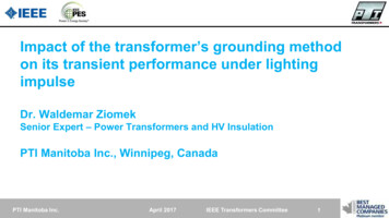 Impact Of The Transformer’s Grounding Method . - IEEE-SA