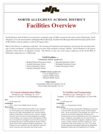 NORTH ALLEGHENY SCHOOL DISTRICT Facilities Overview