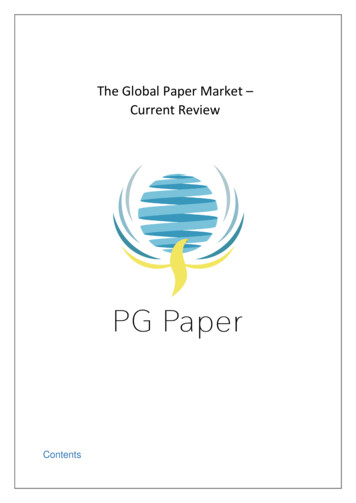The Global Paper Market Current Review