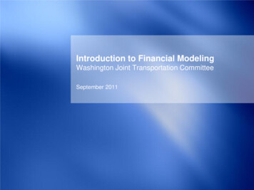Introduction To Financial Modeling