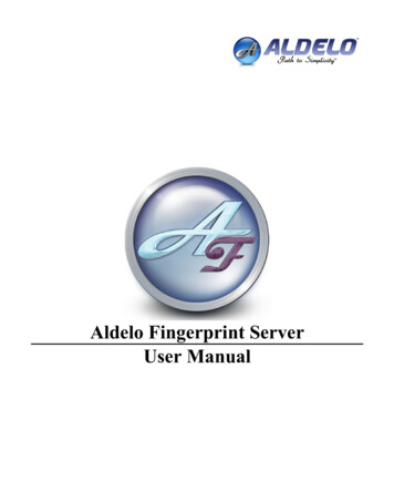 Aldelo Fingerprint Server User Manual - ACT-POS