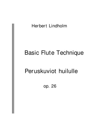 Basic Flute Technique Peruskuviot Huilulle