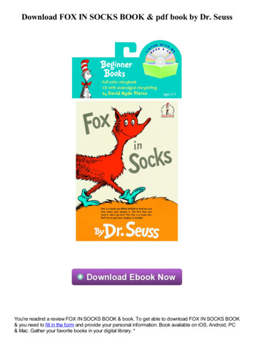 FOX IN SOCKS BOOK & Pdf Ebook By Dr. Seuss