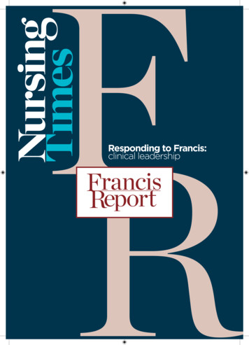 Responding To Francis: Clinical Leadership