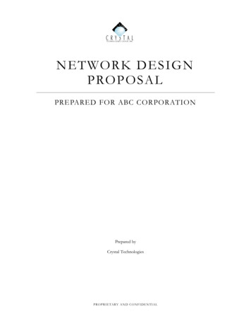 NETWORK DESIGN PROPOSAL - Template