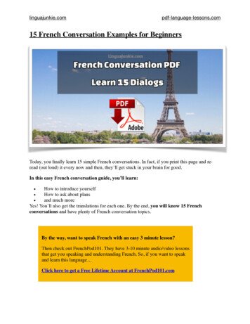 15 French Conversation Examples For Beginners