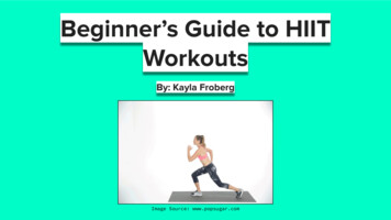 By: Kayla Froberg Beginner’s Guide To HIIT Workouts