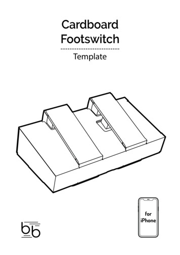 Cardboard Footswitch - Beat Bars