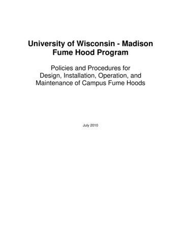 Fume Hood Program - Ehs.wisc.edu